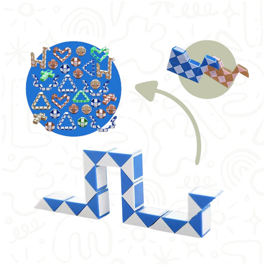 ROMPECABEZA DE SERPIENTE MAGICA DE PLASTICO / REGLA MÁGICA DUO PEQUEÑA