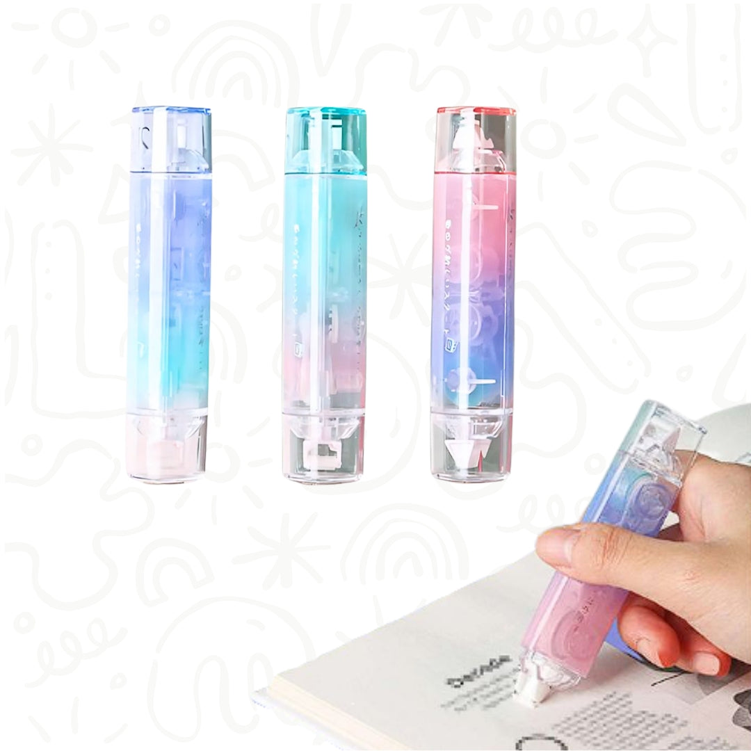 SET DOBLE DE CORRECTOR Y PEGANTE EN CINTA