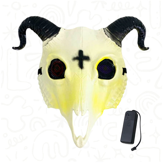 Máscara de Cabra Terror LED
