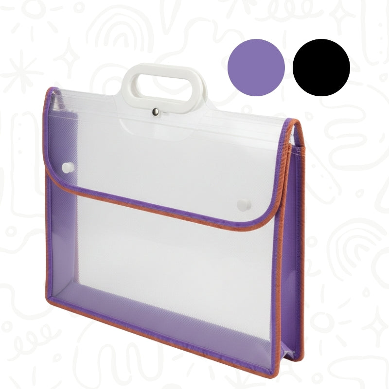 Maletín Portadocumentos con Cierre a Presión y Manija