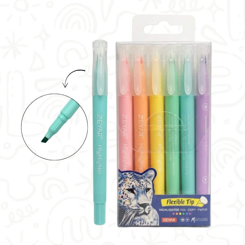 Set de Resaltadores Punta Fina x6