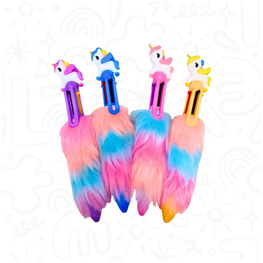 ESFERO 6 MINAS MODELO UNICORNIO, PELUCHE