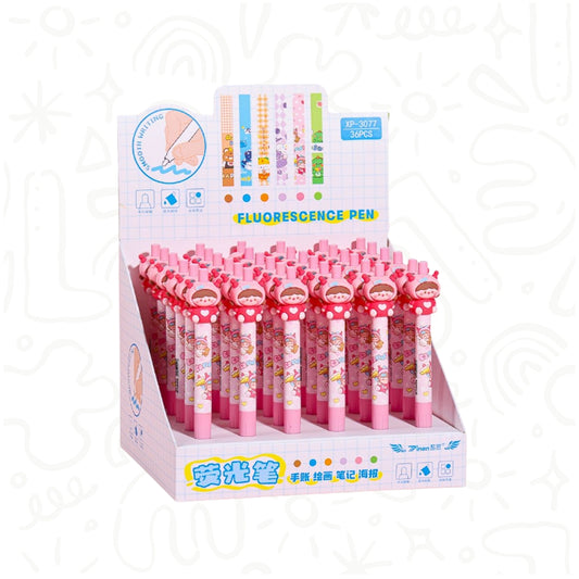 MARCADOR INDIVIDUAL DE PUNTA DELGADA CON DISEÑO INFANTIL