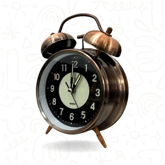 RELOJ DESPERTADOR CON CAMPANA