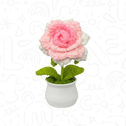 Planta Tejida en Crochet – Flores y Girasoles Decorativos