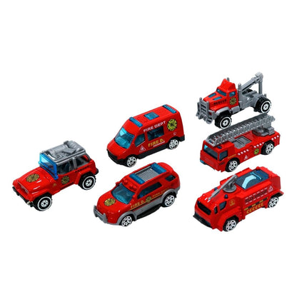 SET DE CARROS BOMBEROS X5 PCS