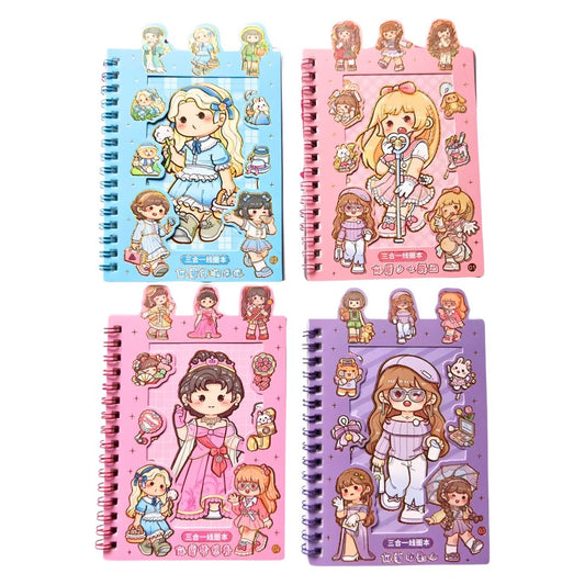 AGENDA KAWAII CON STICKERS Y LLAVERO