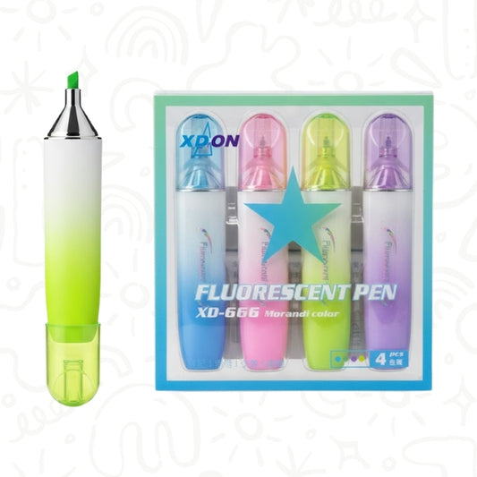Resaltadores Fluorescentes Pastel x4 – Colores Suaves