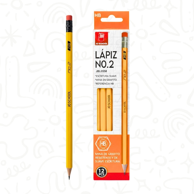 Caja de Lápices Grafito HB No.2 x12 – Escritura Suave