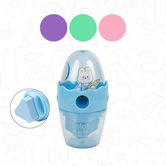 Sacapuntas con Depósito y Borrador