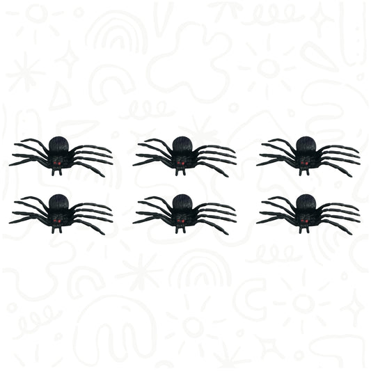 Set de Arañas Decorativas Halloween