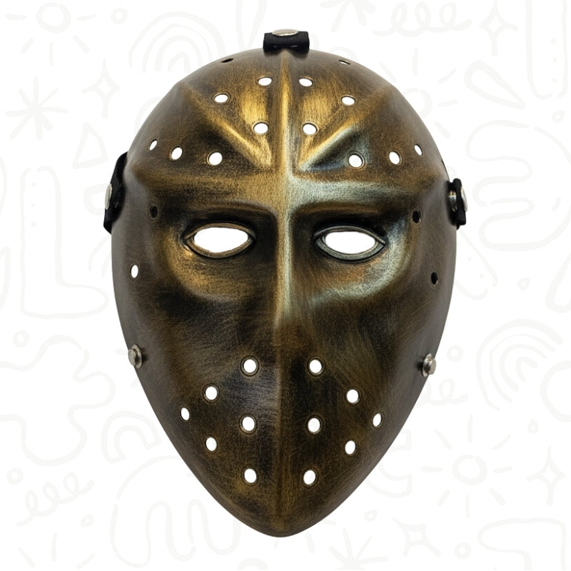 Máscara de Hockey Metálica para Disfraz de Terror