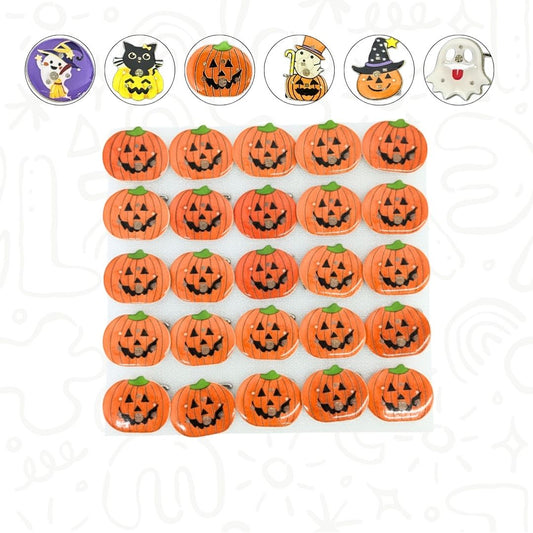 Set de 25 Pines de Halloween con Luz LED
