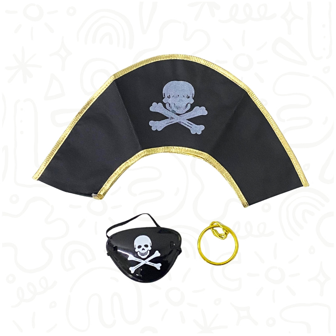 Set 3 Piezas Accesorios de Pirata