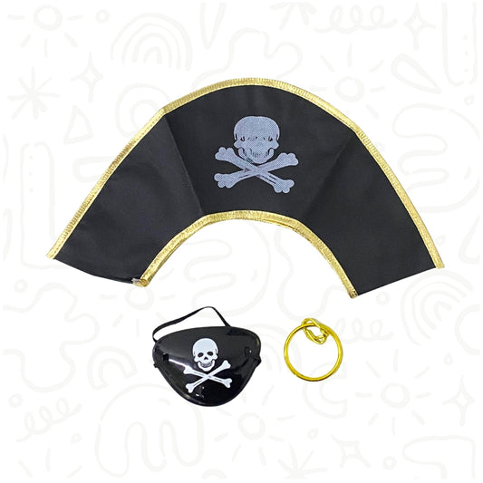 Set 3 Piezas Accesorios de Pirata
