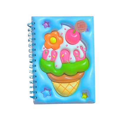 CUADERNO DOBLE ARGOLLA PASTA DURA HELADO