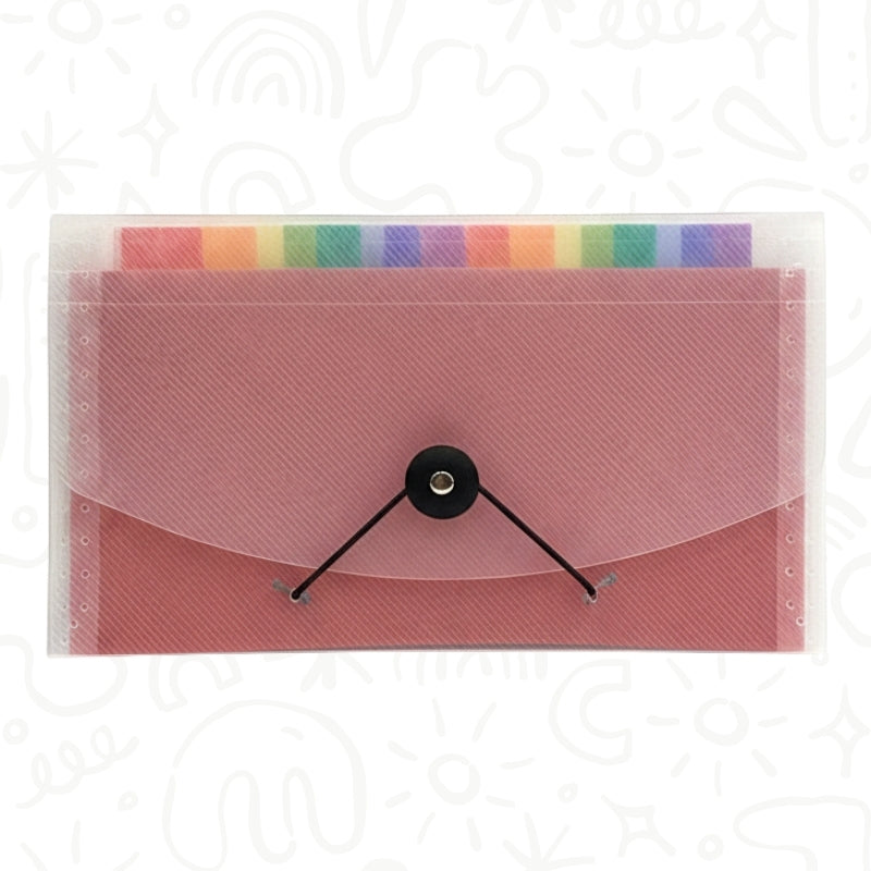 Archivador con Separadores de Colores y Cierre Elástico