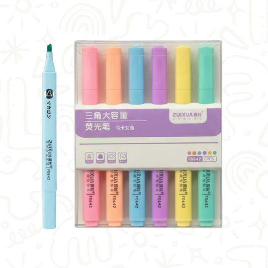 Set de Resaltadores x6 – Colores Pastel