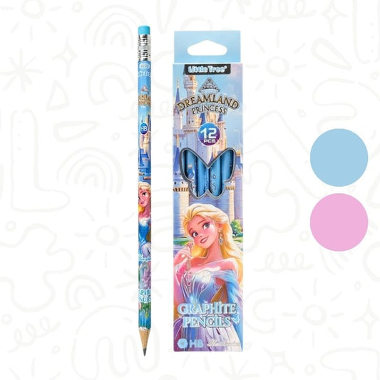 Caja x12 Lápices de Grafito HB Diseño de Princesas