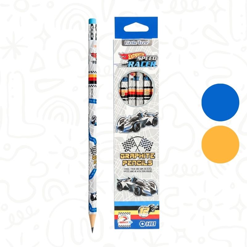 Caja x12 Lápices de Grafito HB Diseño de Carros