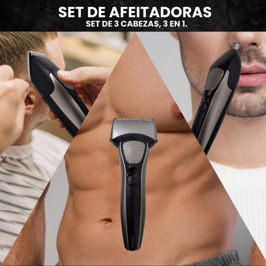 SET DE AFEITADORAS, 3 EN 1