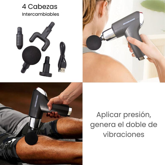 MASAJEADOR MINI DE 4 CABEZAS INTERCAMBEABLES