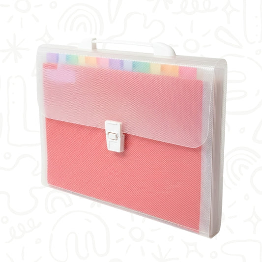 Carpeta con Manija y Separadores de Colores
