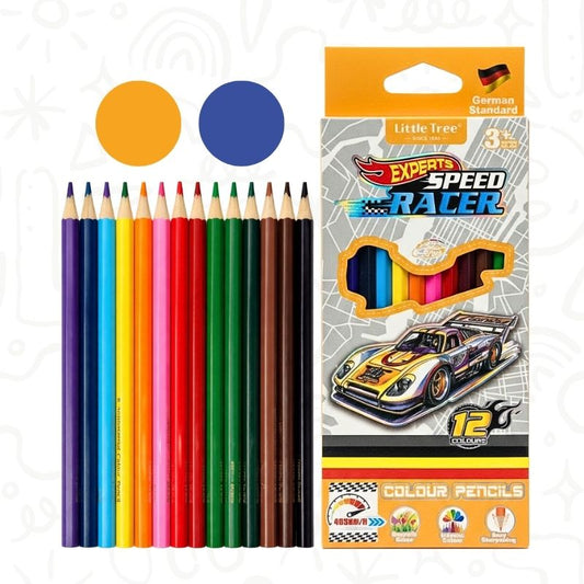 Caja x12 Lápices de Colores Diseño de Carros