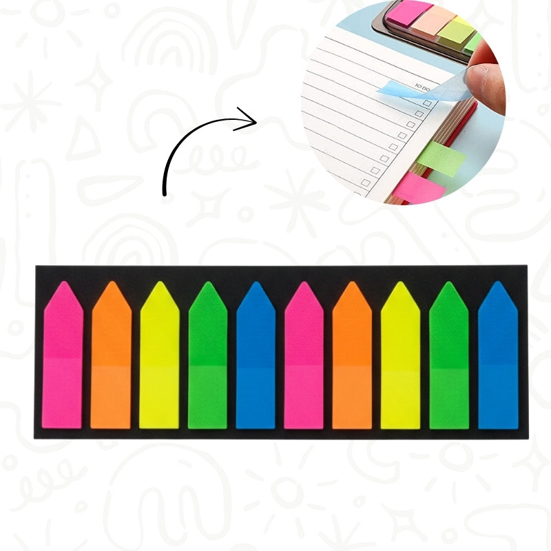 Separadores Adhesivos – Colores Surtidos x10