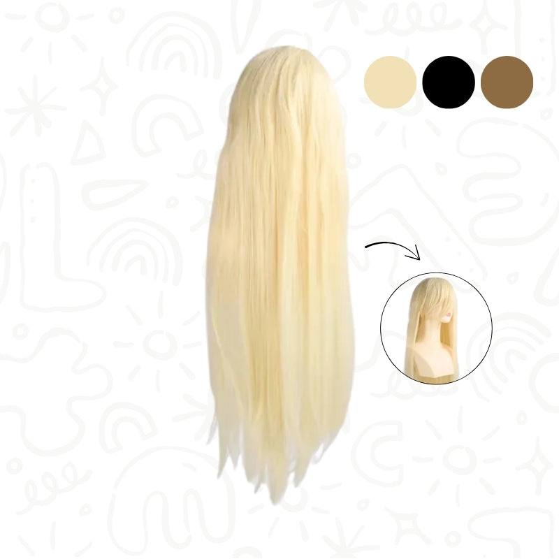 Peluca Larga Lisa para Disfraz o Cosplay
