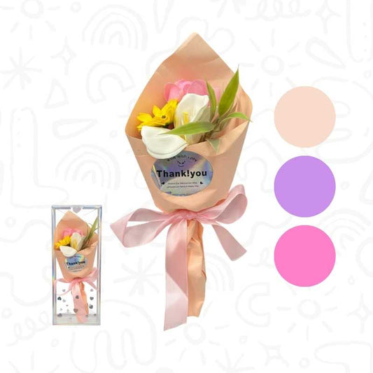 Bouquet de Flores con Rosa, Girasol y Tulipán
